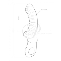 Вибратор "Fun Factory Tiger G5" малиновый, силикон, рельефный, с клиторальным стимулятором, перезаря - Фотография №2