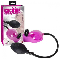 Вагинальная помпа с вибрацией «Exciting Vibrating Sucker» из мягкого силикона - Фотография №1