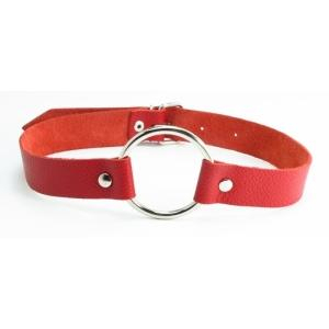 Кляп - кольцо на красных ремешках «BDSM-Арсенал» Интим Хаус