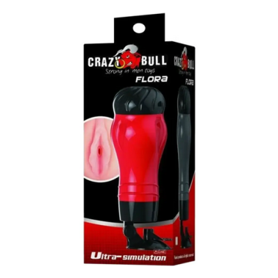 Вагинка с системой Hands Free "Crazy Bull" Flora в тубусе Интим Хаус