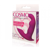 Вибратор "Cosmo" фиолетовый, силикон, для точки G и клитора - Фотография №2