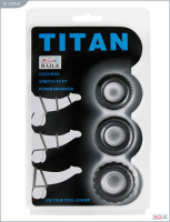 Набор колец "Titan" чёрный - Фотография №1