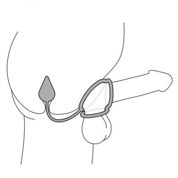 Анальная пробка с кольцами для эрекции "Intense Plug" - Фотография №1