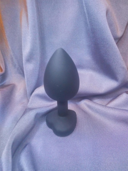 Черная пробка "Ювелир" с ярко розовым кристаллом - Фотография №2