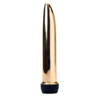 Золотой гладкий вибратор - Фотография №2