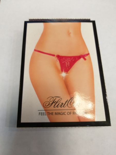 Трусики "FlirtOn" красные, стринги, р. 42-44 - Фотография №2