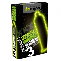 Светящиеся презервативы "Domino" Neon Green Интим Хаус