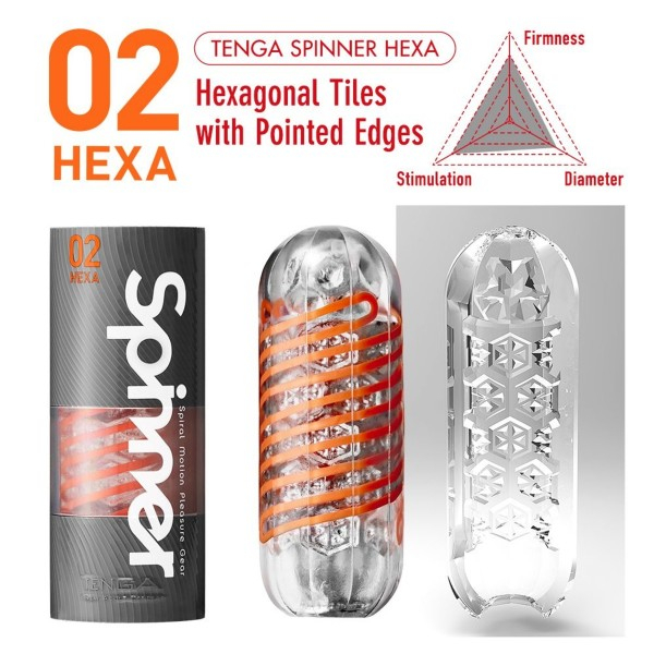Мастурбатор "TENGA SPINNER" Hexa - Фотография №4