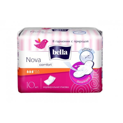 Прокладки "Bella" Nova комфорт 10 шт розовая Интим Хаус