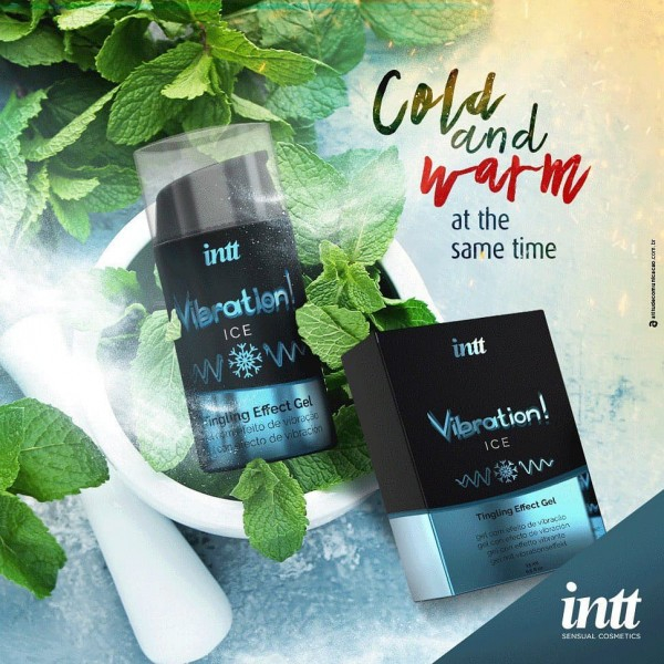 Гель жидкий вибратор "Intt Vibration Ice" с охлаждающим тингл эффектом - Фотография №4
