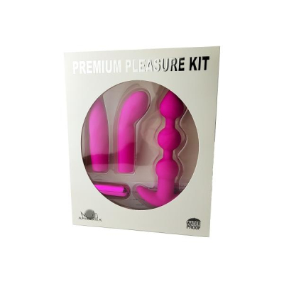 Секс-набор елочка, две насадки и вибро пуля "Aphrodisia" Premium Pleasure Kit розовый Интим Хаус