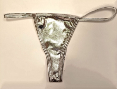 Изящные серебристые стринги "Keep Away" M/L Интим Хаус