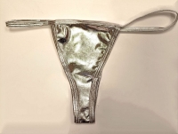 Изящные серебристые стринги "Keep Away" M/L Интим Хаус