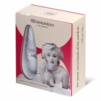 Вибратор "Womanizer" Original Marilyn Monroe белый с мраморным рисунком, вакуумной волновой Интим Хаус