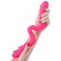 Фаллоимитатор два конца розовый изогнутый - Фотография №1