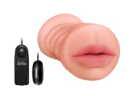 Вагина и ротик с вибрацией двусторонний "Satisfaction" Lucky Charm - Фотография №3