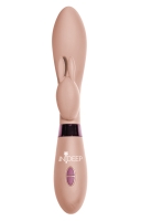 Вибратор с клиторальным стимулятором Кроликом "InDeep" Yonce бежевый - Фотография №2