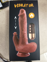 Вибратор реалистик с клиторальным стимулятором с языком "Vibrator" - Фотография №2