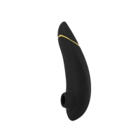 Вибратор вакуумный для клитора "Womanizer" Premium черно-золотой Интим Хаус
