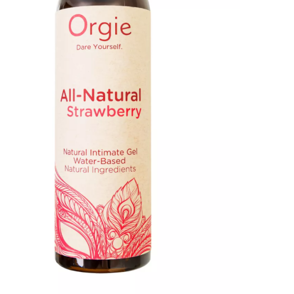 Клубничная смазка большой флакон "Orgie" All natural 150 мл - Фотография №2
