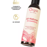 Клубничная смазка большой флакон "Orgie" All natural 150 мл - Фотография №3