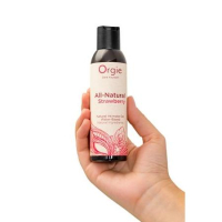 Клубничная смазка большой флакон "Orgie" All natural 150 мл - Фотография №5