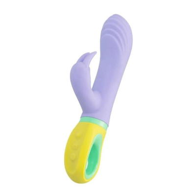 Вибратор "Flovetta" Wisteria фиолетовый с клиторальным стимулятором Интим Хаус