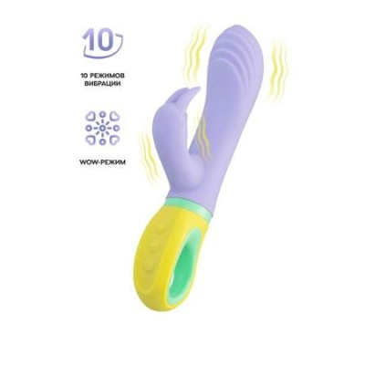 Вибратор с клиторальным стимулятором "Flovetta" Wisteria фиолетовый Интим Хаус