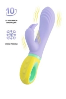 Вибратор с клиторальным стимулятором "Flovetta" Wisteria фиолетовый Интим Хаус