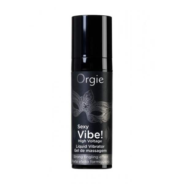 Гель с самой сильной вибрацией "Orgie" High Voltage Strong Sexy Vibe 15 мл - Фотография №3