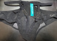 Трусики черные "Joice Girl" с открытой зоной сзади размер 3XL - Фотография №2