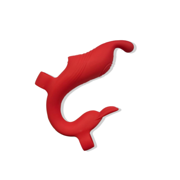 Силиконовый вибратор на пальчики с клиторальным стимулятором "Finger G spot" красный - Фотография №2