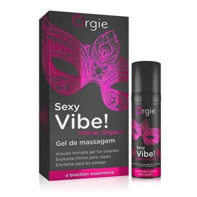 Гель разогревающе-охлаждающий с эффектом жидкой вибрации "Orgie" Sexy Vibe Intens Orgasm , 15 мл Интим Хаус