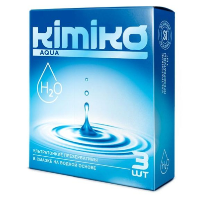 Презервативы "Kimiko" Aqua ультратонкие 3 шт Интим Хаус