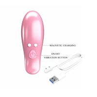 Зажимы на соски с вибрацией "Pretty Love" Leaf розовый перламутр - Фотография №6