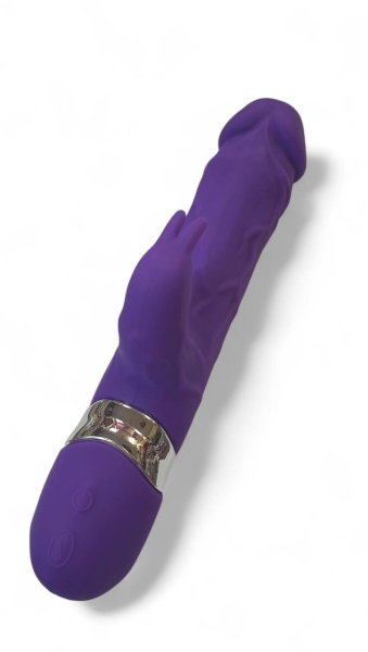 Вибратор с клиторальным зайчиком "Наездница" фиолетовый - Фотография №2