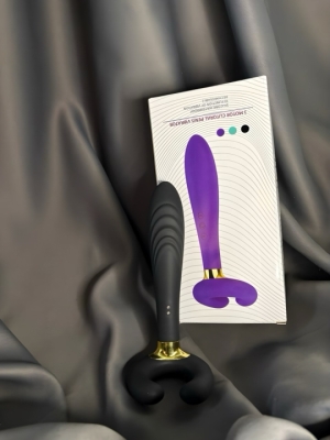 Вибратор универсальный для стимуляции члена и техники Double Pussy "Experiense" черный Интим Хаус
