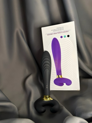 Вибратор универсальный для стимуляции члена и техники Double Pussy "Experiense" черный Интим Хаус