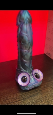 Вибратор Член с Глазами с поступательными движениями на д.у пульте Интим Хаус