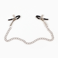 Зажимы для сосков "БДСМ" с черными силиконовыми наконечниками Интим Хаус