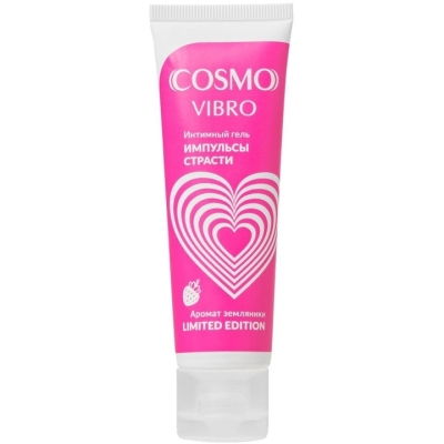 Возбуждающий гель Жидкий вибратор Земляника "Cosmo vibro" Интим Хаус