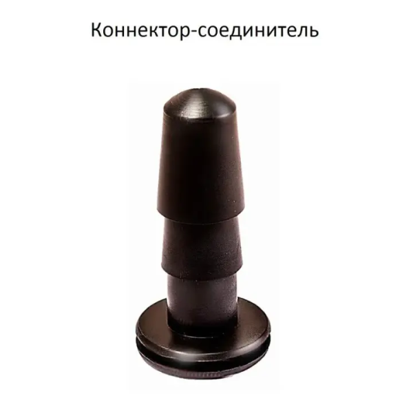 Короткий тонкий фаллос - насадка для страпона с коннектором - Фотография №2
