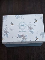 Коробка подарочная с атласным ложементом большая "FG" цвет Тиффани - Фотография №1