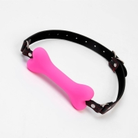 Кляп - трензель "Косточка" розовый Интим Хаус