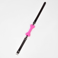 Кляп - трензель "Косточка" розовый - Фотография №3