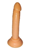 Фаллоимитатор "ОкиЧпоки" оранжевый тонкий без мошонки на присоске Интим Хаус