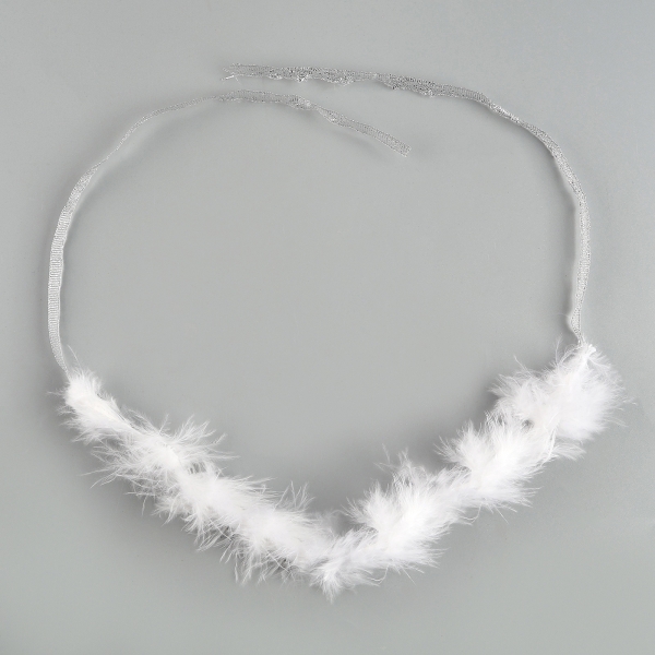 Костюм снегурочки "Новогодняя красавица" платье, перчатки, чокер, колпак р 42-44 - Фотография №9