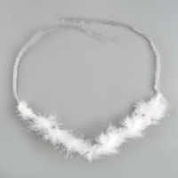 Костюм снегурочки "Новогодняя красавица" платье, перчатки, чокер, колпак р 42-44 - Фотография №9