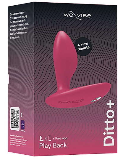 Пробка "We-Vibe" Ditto+ розовая перезаряжаемая - Фотография №1