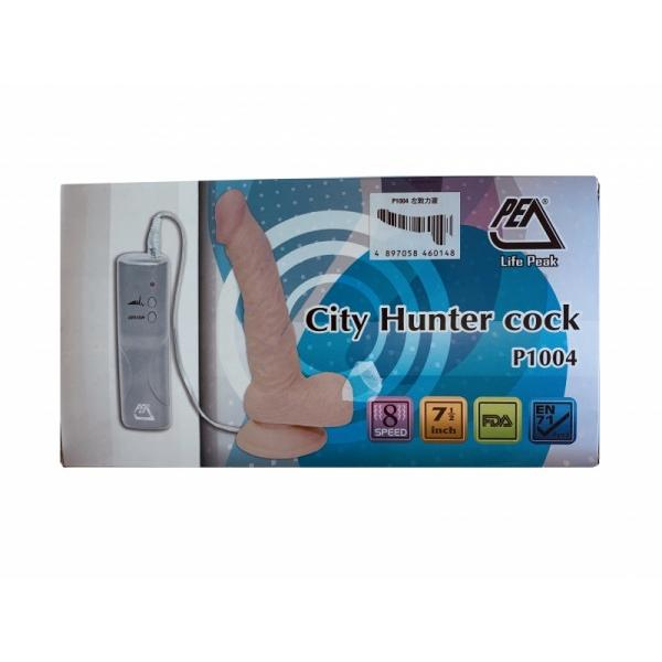 Вибратор "City hunter cock" на присоске с мошонкой p1004 - Фотография №3